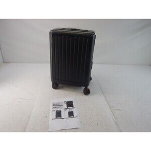 Bulyoou 20" Ride on Suitcase with Seat for Kids, Black